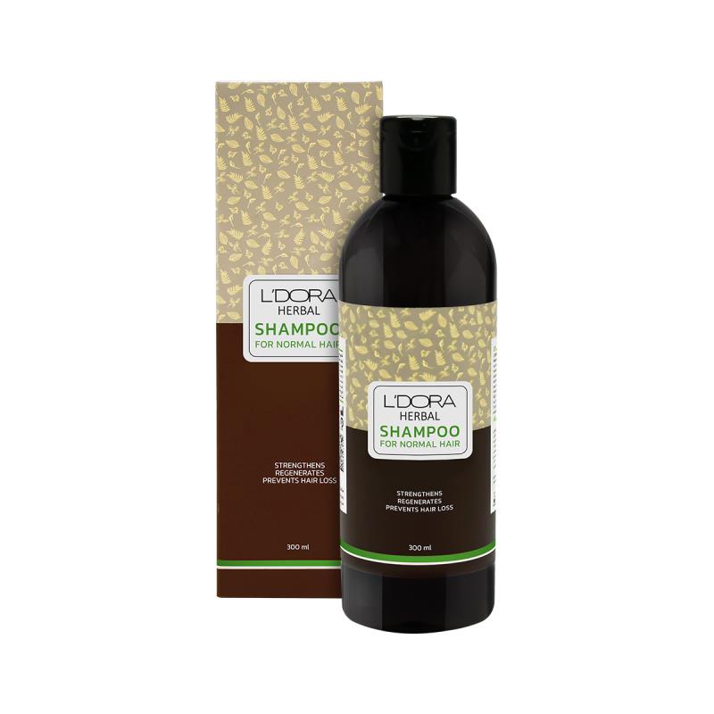 شامپوگیاهی مناسب موهای معمولی لدورا هربال 300 میلی لیتر