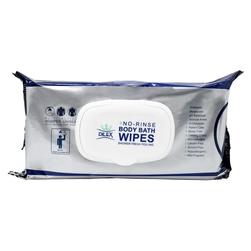  دستمال مرطوب پاک کننده بدن دایلکس 90 عددی