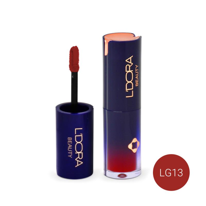 رژلب مایع نیمه مات کد LG13 لدورا