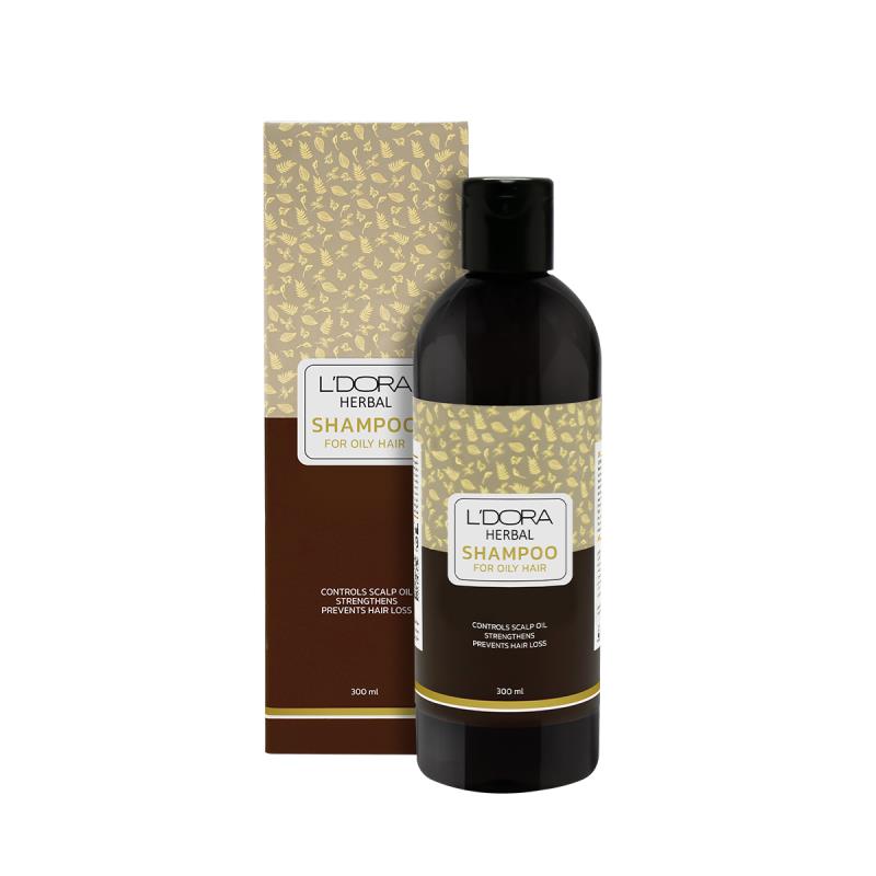 شامپو گیاهی مناسب موهای چرب لدورا هربال 300 میلی لیتر